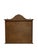 Brown Walnut Veneer Wall Display Cabinet with Ornament and White Shelves, 1960s For Sale - Image 8 of 11