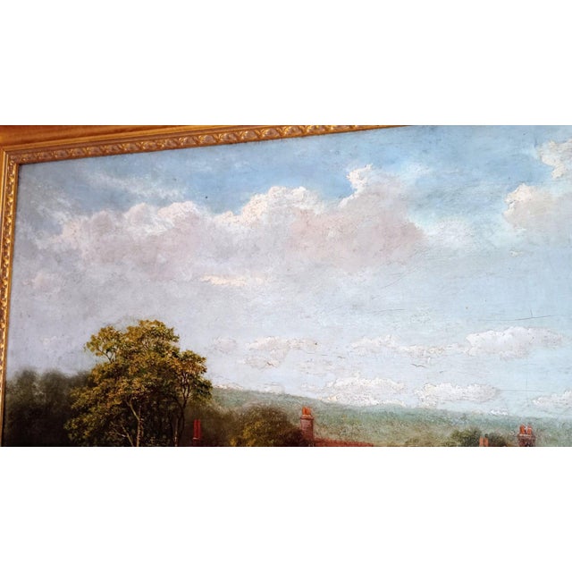 Paint R. J. Osborn, Farm in Hampstead, 1860, Paint, Framed For Sale - Image 7 of 10