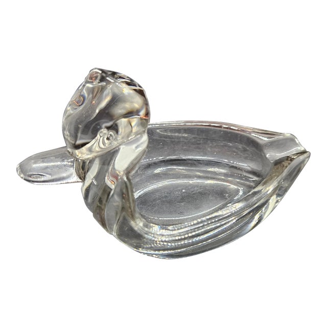 Vintage Duncan & Miller Glass Company "Pall Mall" Duck-Shaped Ashtray, For Sale