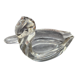 Vintage Duncan & Miller Glass Company "Pall Mall" Duck-Shaped Ashtray,
