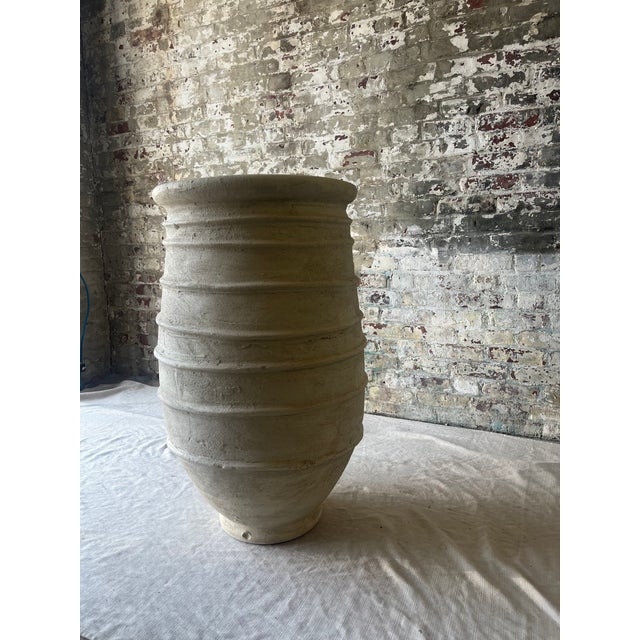 Tamegrout Oversized Textured Ceramic Floor Vessel For Sale - Image 4 of 8