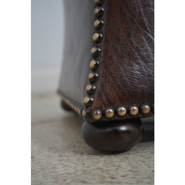 Brown Pair Modern Design Zebra Print Hide Ottoman or Stools For Sale - Image 8 of 11