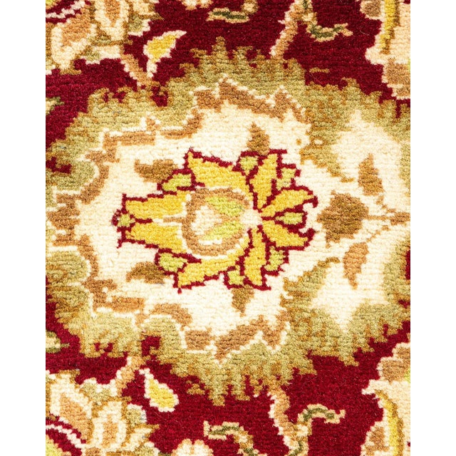 Traditional Mogul, One-of-a-Kind Hand-Knotted Area Rug - Red, 4' 9" x 7' 4" For Sale - Image 3 of 8