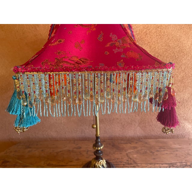 Contemporary Penny Long Couture Eiffel Tower Lamp Shade For Sale In Phoenix - Image 6 of 10