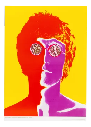 John Lennon Original Vintage Poster by Richard Avedon for Look magazine, 1967