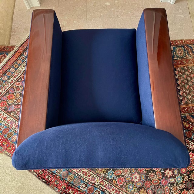 Ralph Lauren Ralph Lauren Home Art Deco Style Modern Metropolis Club Chair For Sale - Image 4 of 12