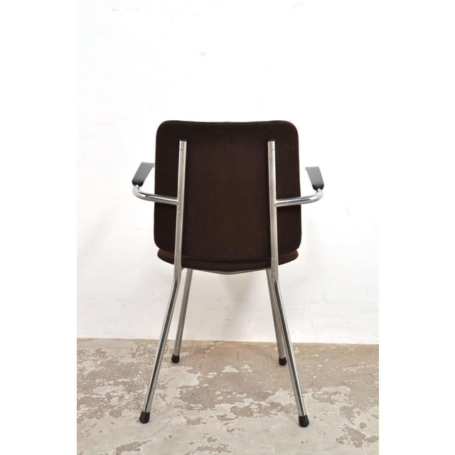 Vintage Tubular Frame Chairs with Bakelite Armrests, 1970s, Set of 4 For Sale - Image 10 of 13