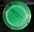 "Vivid Verdure": Set of 11 Vintage Green Majolica "Lotus" Plates, For Sale - Image 4 of 8