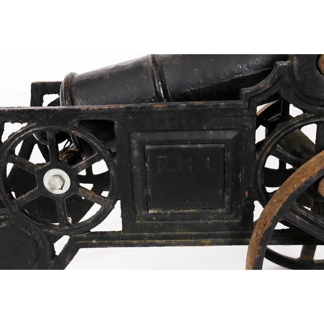 Vintage Decorative Cast Iron Cannon, 1920s For Sale - Image 12 of 14