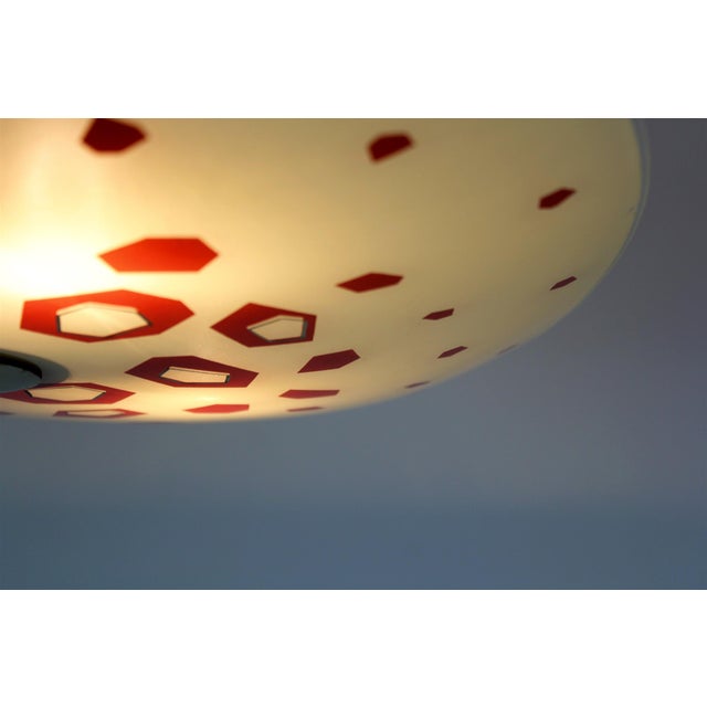 Large Vintage Czechoslovakian Opaline Glass Pendant Lights, 1970s, Set of 2 For Sale - Image 11 of 18