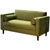 Modern Brand New Loveseat Sofa Avocado Green Velvet Upholstery Solid Wood Frame’ For Sale - Image 3 of 7