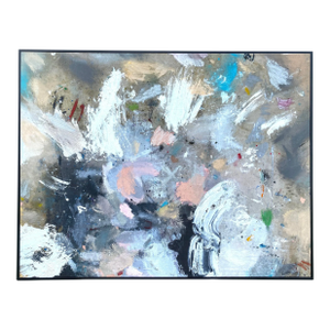 Large Abstract Expressionist Framed Painting on Canvas by Brenton Wolf