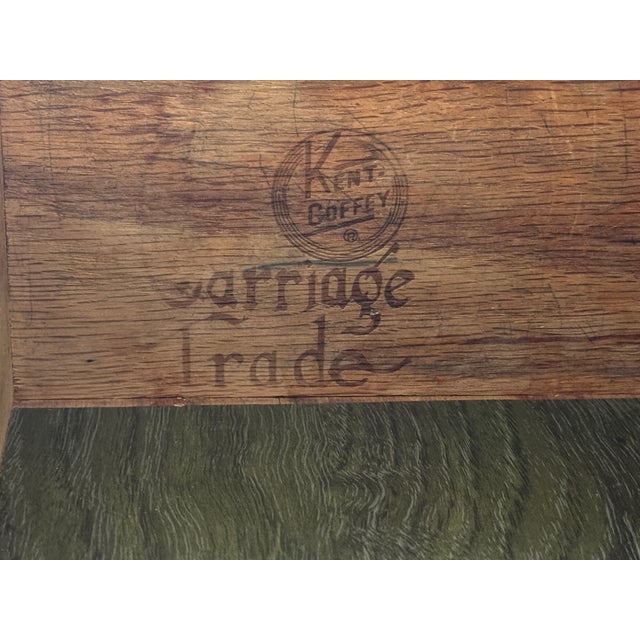 Vintage Early American Kent Coffey Carriage Trade Nightstand Cherry & Pecan "64" For Sale - Image 10 of 16