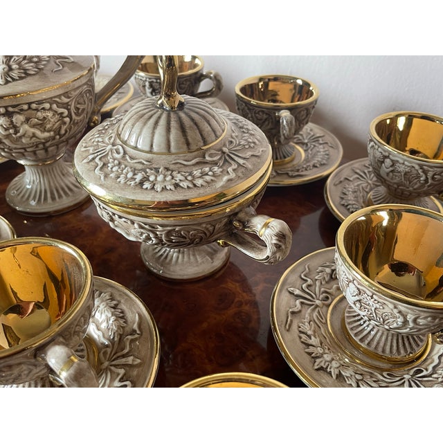 Vintage Coffee Service by R. Capodimonte, Set of 22 For Sale - Image 5 of 18