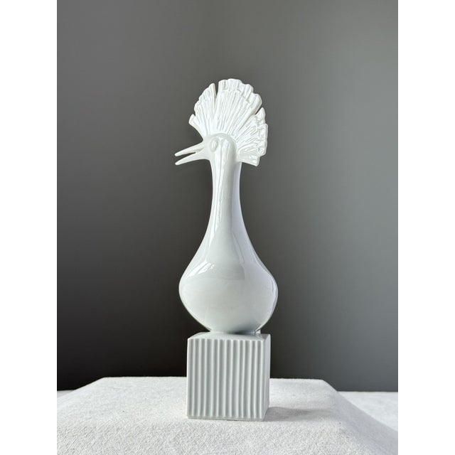 Porcelain Hoopoe from Lesov, 1960s For Sale - Image 3 of 8