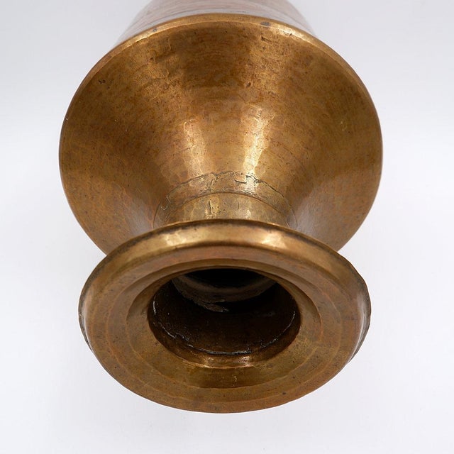 Hammered Copper Pital Ghalcha Vase, 20th Century For Sale - Image 3 of 14