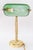 Gold Banker Table Lamp with Glass Shade, Vienna, 1920s For Sale - Image 8 of 18