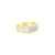Contemporary Princess Cut Diamond Wedding Band .64cttw 14k Two-Toned Gold, Size 11 For Sale - Image 3 of 4