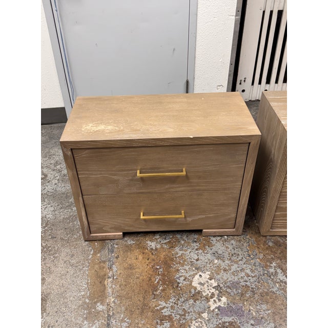 Contemporary Williams Sonoma Home Madison Nightstands, Pair For Sale - Image 3 of 12