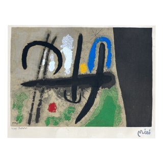 Joan Miro, Oiseau dans un Paysage, 1960s, Lithograph For Sale