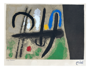 Joan Miro, Oiseau dans un Paysage, 1960s, Lithograph