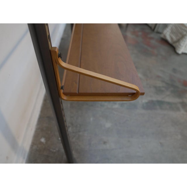 1960s Mid Century Wall Shelf Unit W/ 6 Shelves For Sale In Los Angeles - Image 6 of 16