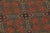 Antique Swedish Folk Tapestry With Geometric Design in Green & Red - Rug & Kilim For Sale In New York - Image 6 of 10