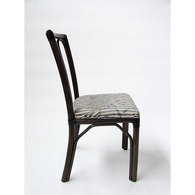 McGuire Dining Chairs in Rattan and Bamboo from McGuire, USA, 1970s, Set of 6 For Sale - Image 4 of 18