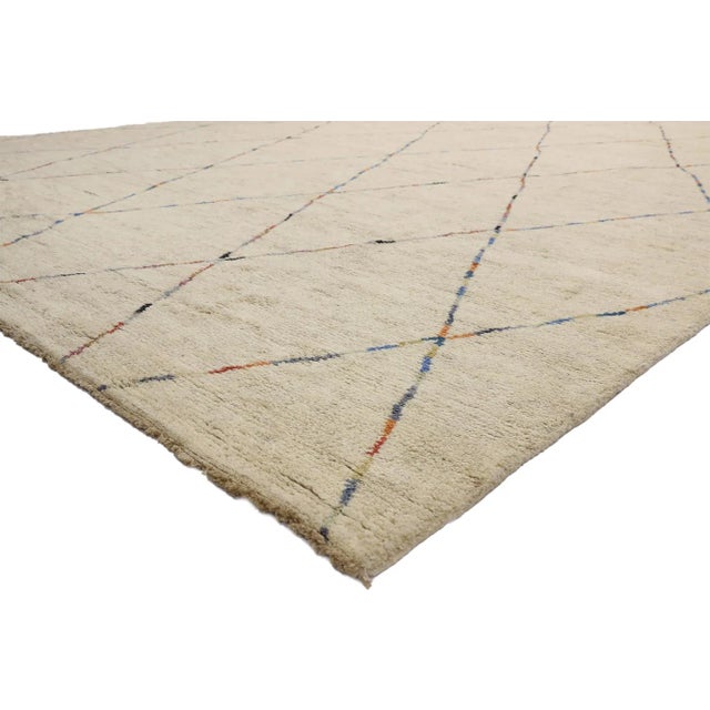 Berber Tribes of Morocco Room Size Moroccan Style Gallery Rug - 12'05 X 19'08 For Sale - Image 4 of 10