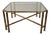 Vintage Hollywood Regency Style Brass and Smoked Glass Coffee Table, 1970s For Sale