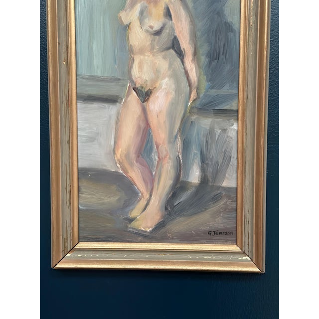 Gunnar Jonsson, Nude Woman, 1960s, Oil on Panel For Sale - Image 8 of 17