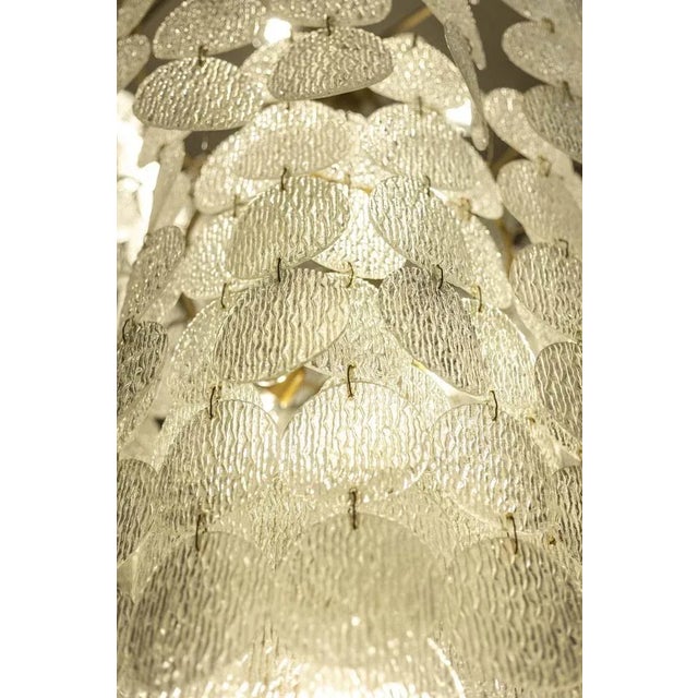 Large Murano Glass Chandelier, 1970s For Sale - Image 4 of 7