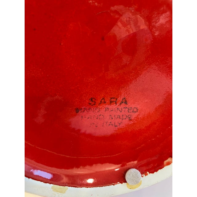 Italian Mid 20th Century Italian Hand Painted 20 “ Vase For Sale - Image 3 of 5