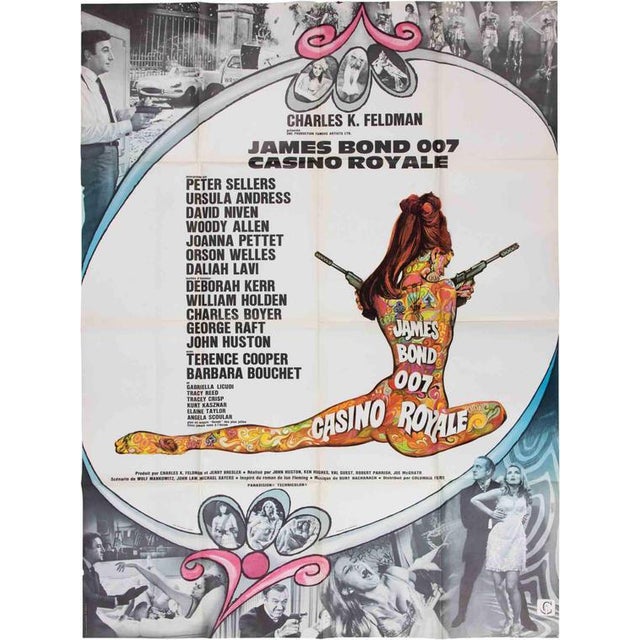 Vintage Casino Royale Poster with Psychedelic Art, 1957 For Sale - Image 6 of 6