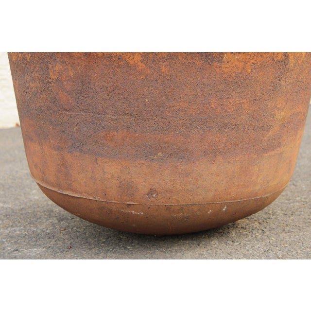 Antique Rustic Large Cast Iron Cauldron For Sale - Image 11 of 13