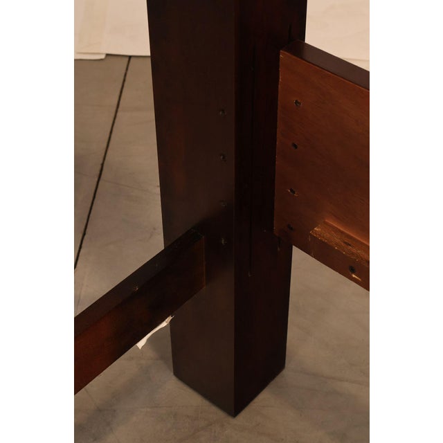 Wood Thomasville Collectors Cherry Chippendale Style King Poster Bed For Sale - Image 7 of 18