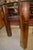 1980s Vintage Log Wood Dining Table With Criss Cross BaseRound Glass Top For Sale - Image 10 of 14