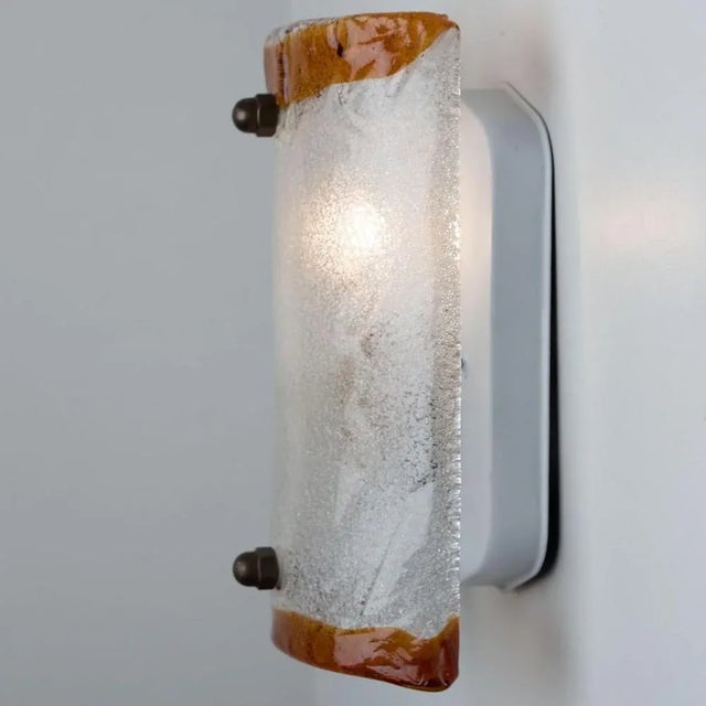 Rectangle Wall Light from Mazzega, 1960s For Sale - Image 4 of 12