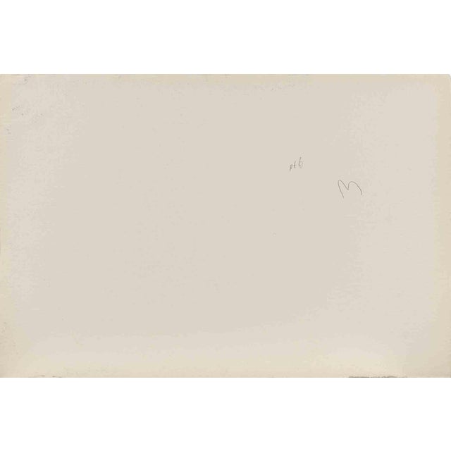 Watercolor on heavy paper realized by Carlo Ravagnan in 1976. Hand signed lower right. Dated in pencil on rear. Excellent...