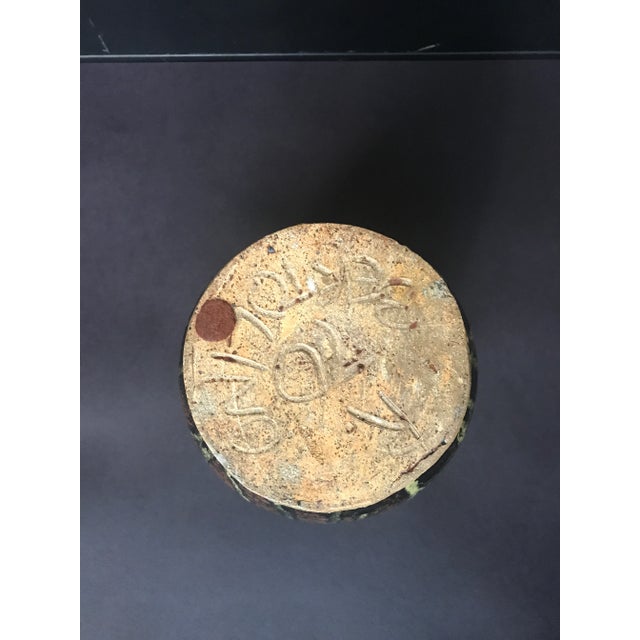 Brown 1980s Italian Ceramic Vase For Sale - Image 8 of 10