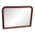 920 Walnut Rectangular Wall Beveled Edge Mirror. For Sale