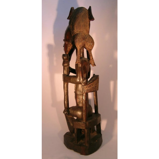 Baule Africain Wood Male Figure For Sale In Miami - Image 6 of 13