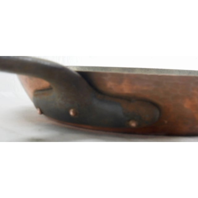 Early 19th Century Early 19th Century Hammered Copper Frying Pan From France For Sale - Image 5 of 7