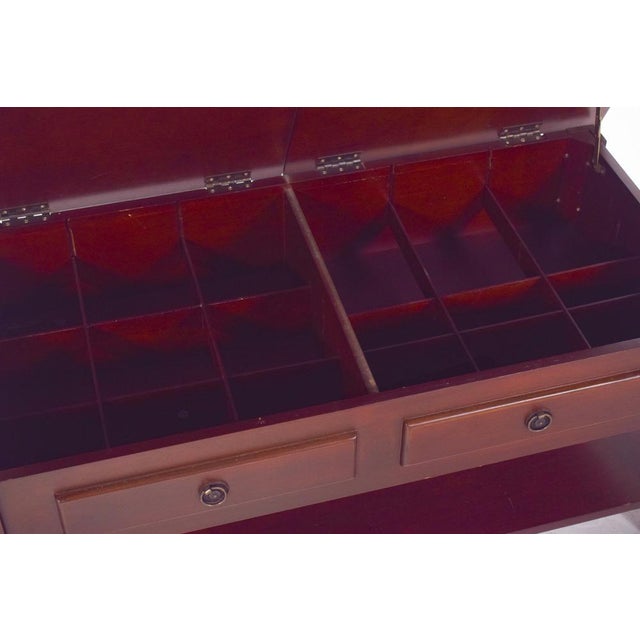 Rectangular Coffee Table with Hinged Top, 1950s For Sale - Image 11 of 15