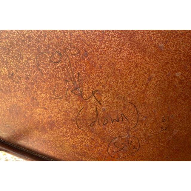 1999 Monumental Studio Craft "Inverted Opposition" Handmade Metal Console Table by Mark Oldland For Sale - Image 15 of 16