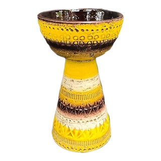 1960s Bitossi Rosenthal-Netter Italian Midcentury Pottery Candle Holder For Sale