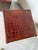 Wood Baker Milling Road Campaign-Style Rattan & Leather Trunk Side Tables — A Pair For Sale - Image 7 of 12