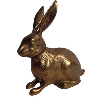 Brass Rabbit Figure For Sale