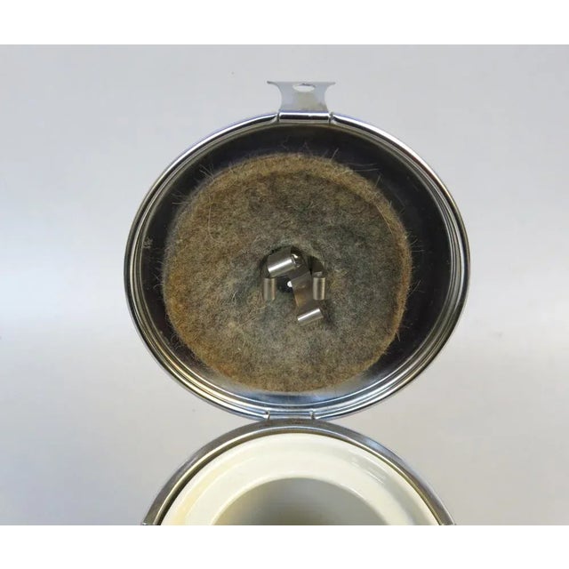 Coffee Making Set in Chrome-Plated Metal & Porcelain, 1950s, Set of 4 For Sale - Image 17 of 18