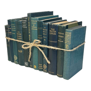 Decorative Books - Vintage Hunter Book Bundle - 1 Foot of Green Books
